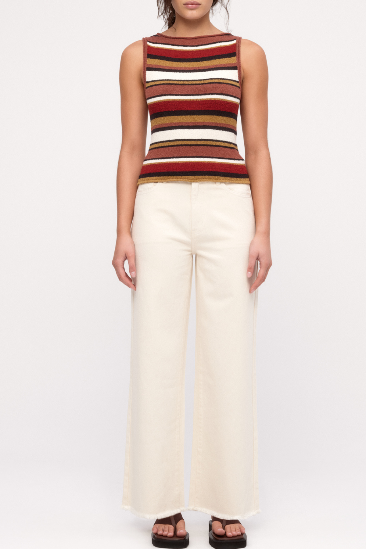 Organic Mid Rise Jean - Coconut