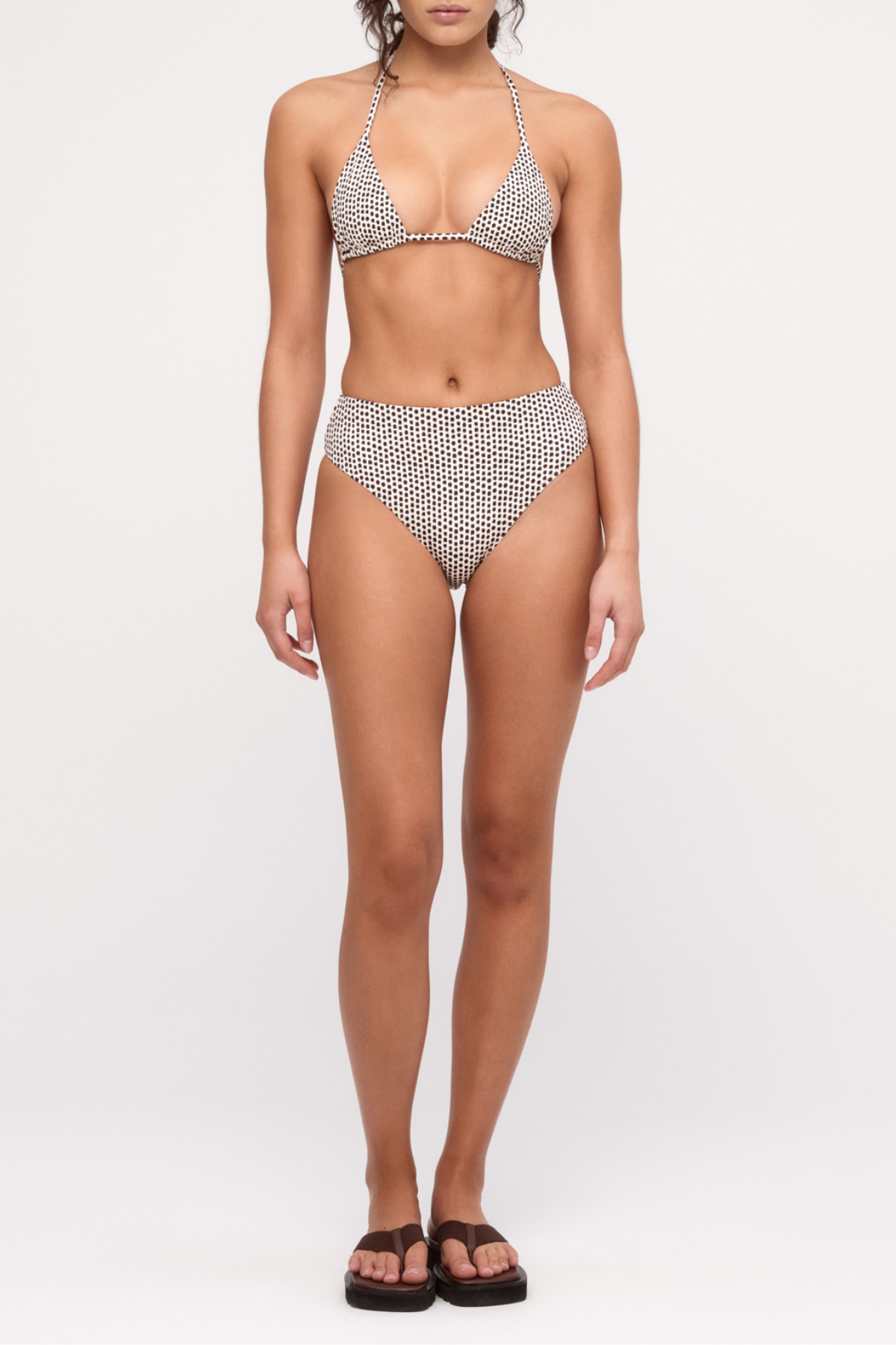 Reversible Waisted Full Brief - Natural Spot