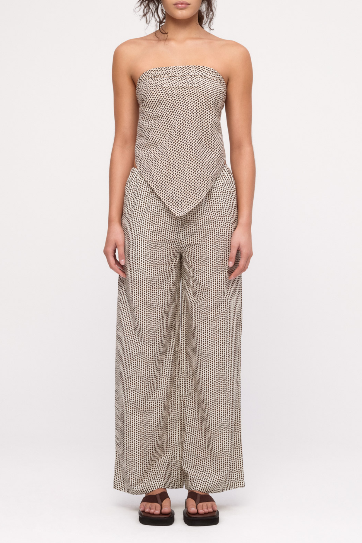 Cotton Silk Scarf - Natural Spot