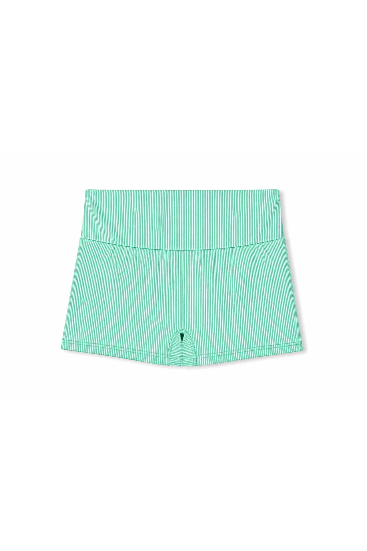 Mini Stripe Boy Short - Aqua