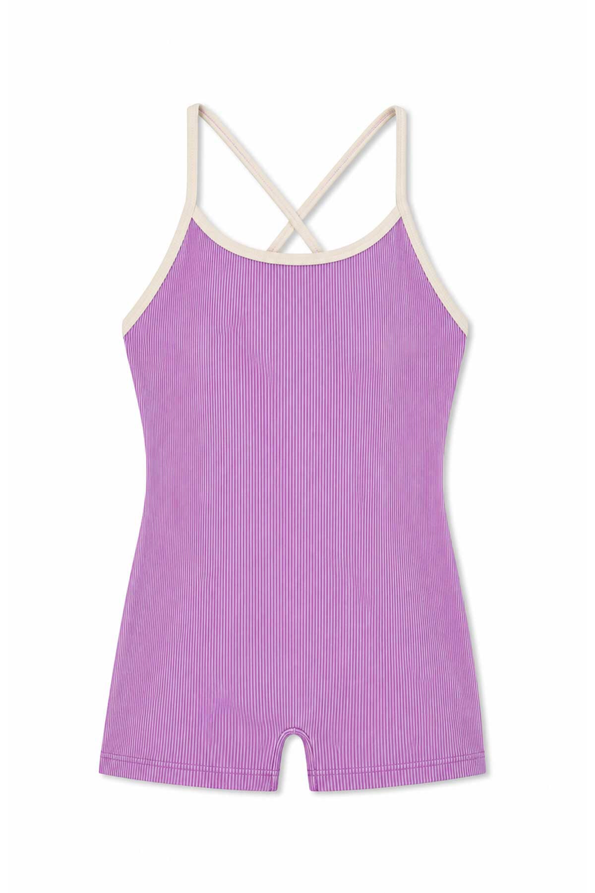 Mini Stripe Onesie - Lilac