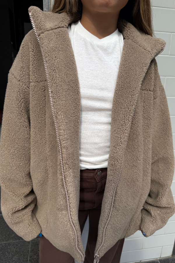 Sherpa Jacket - Taupe