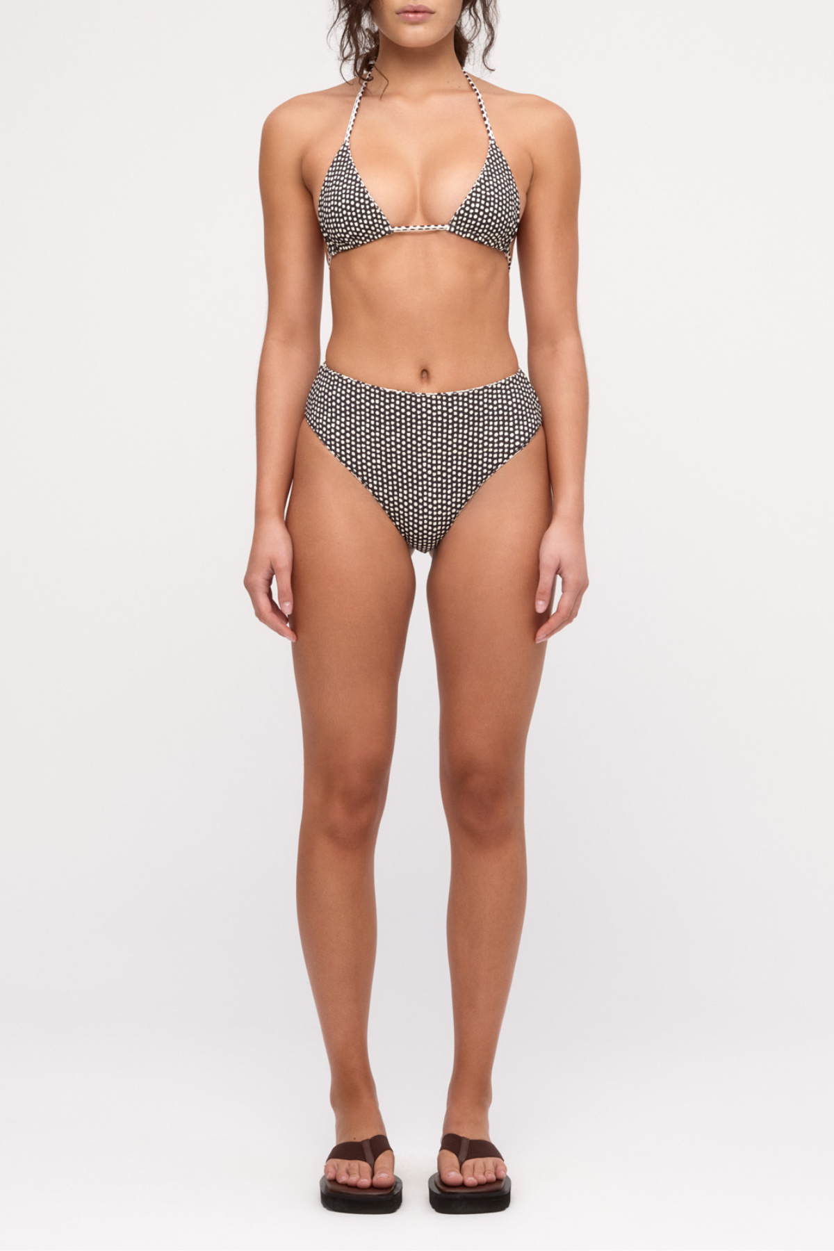 Reversible Tie Triangle Top - Natural Spot