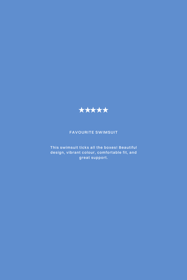 Signature Stripe Bikini One Piece - Sky