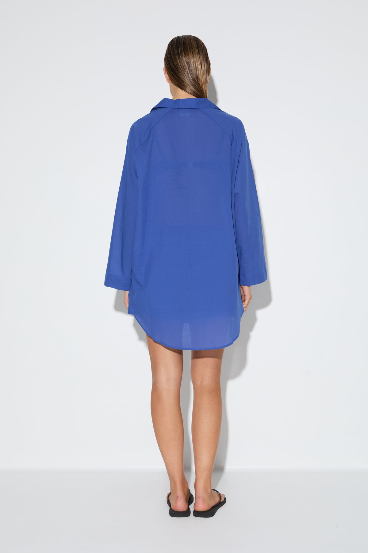 Signature Cotton Shirt - Pacific Blue