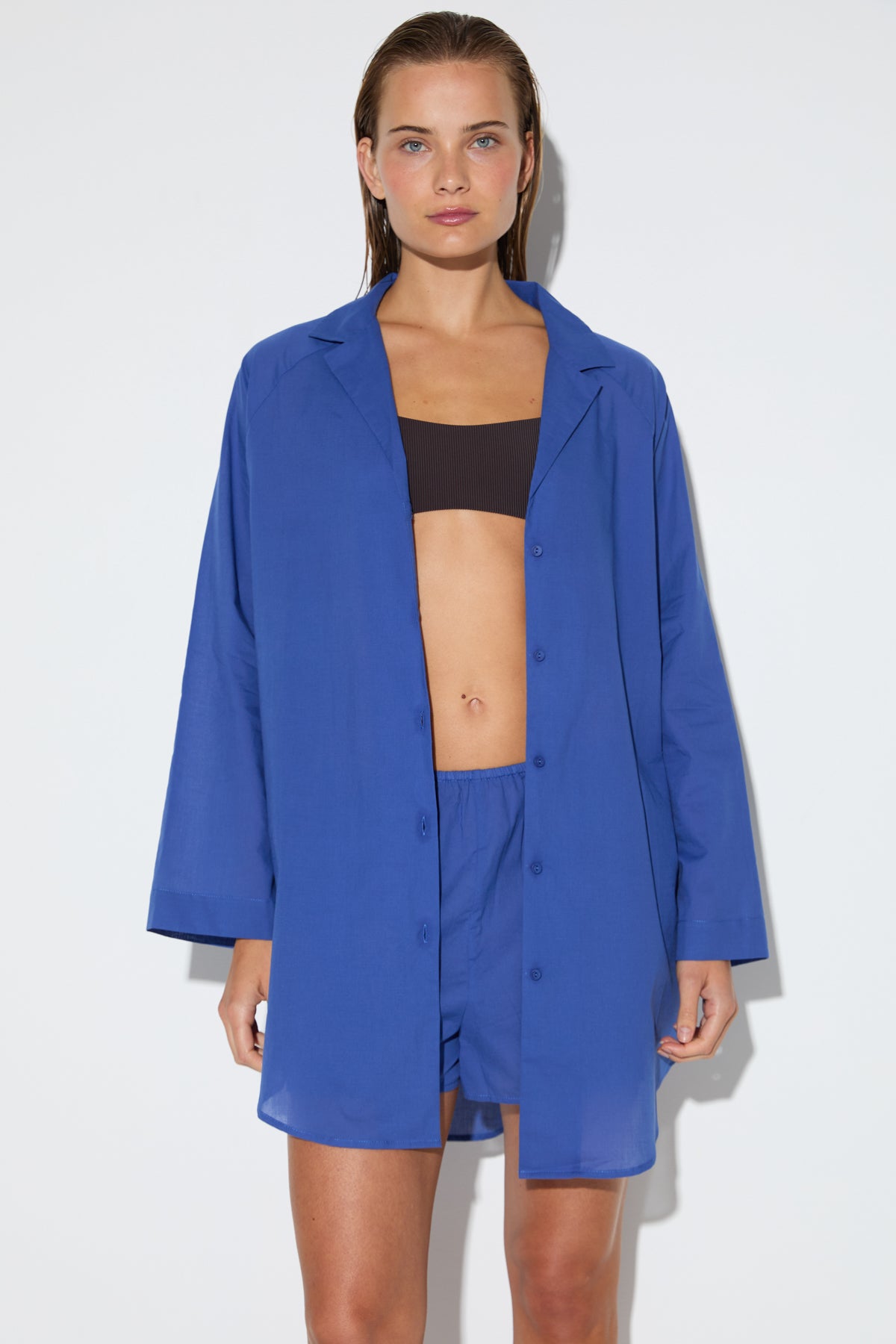 Signature Cotton Shirt - Pacific Blue