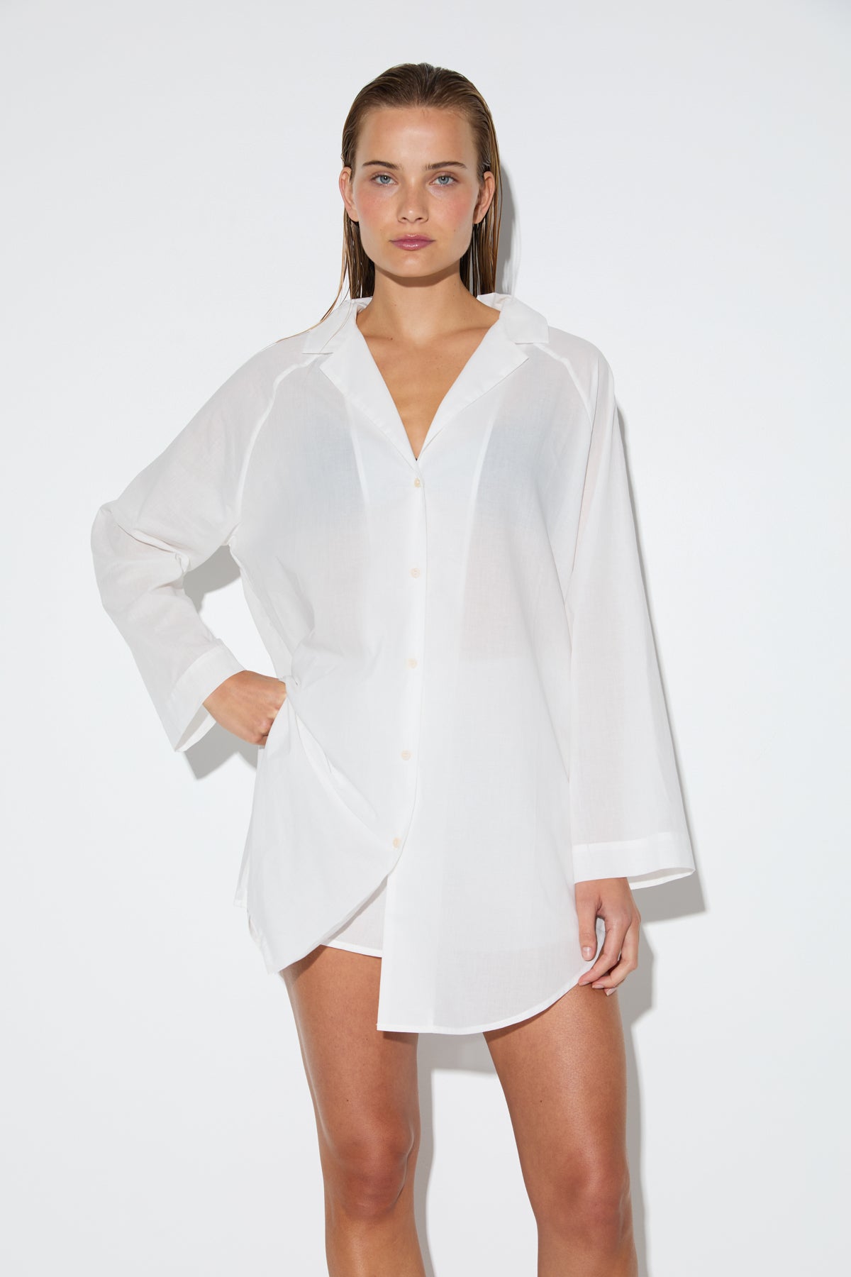 Signature Cotton Shirt - White