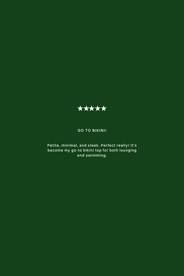 Signature Stripe Triangle Top - Tallow Green