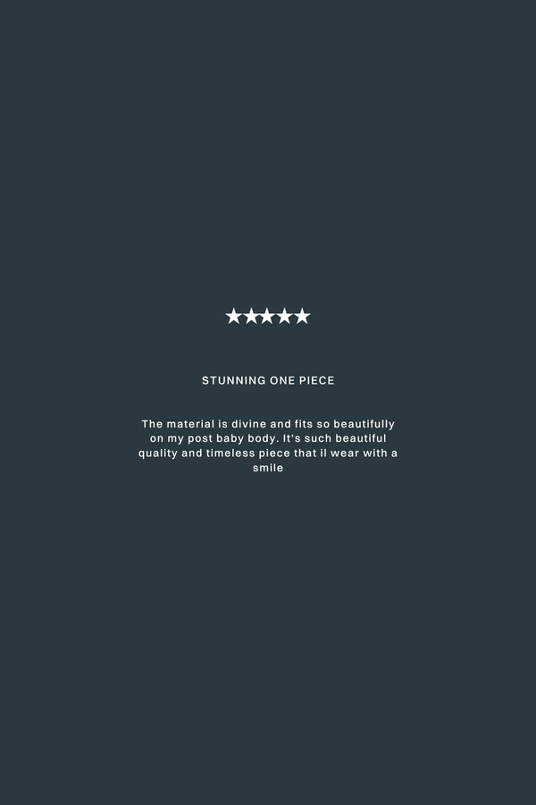 Towelling Simple One Piece - Black Stripe