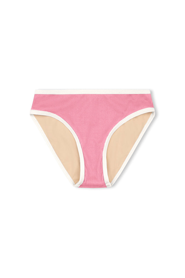 Mini Scoop Bikini Bottom - Flamingo Pink