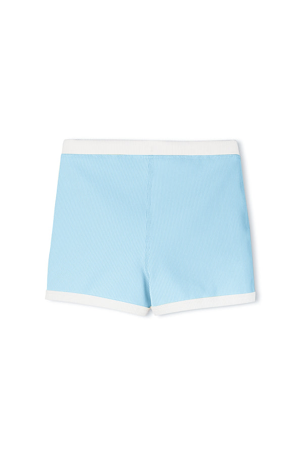 Mini Stripe Rib Surf Short - Shallow Blue