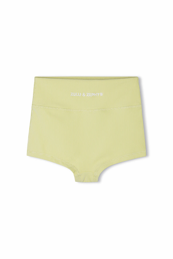 Mini Stripe Rib Boy Short - Citrus