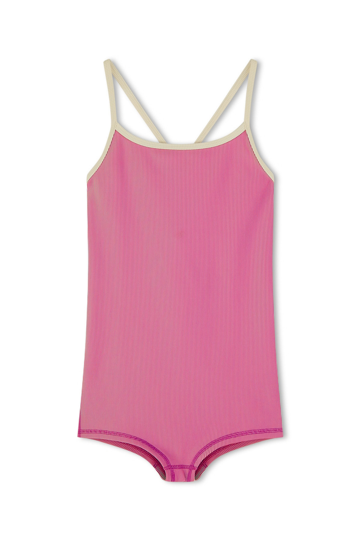 Mini Stripe Onesie - Shell Pink