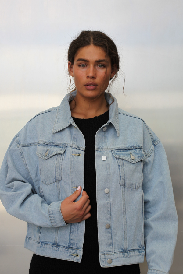 Recycled Denim Jacket - Light Wash