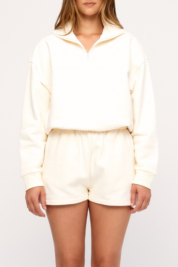 Sport Sweat Shirt Fleece - Cream