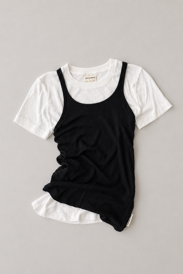 Rib Hemp Jersey Tank - Black – Zulu & Zephyr