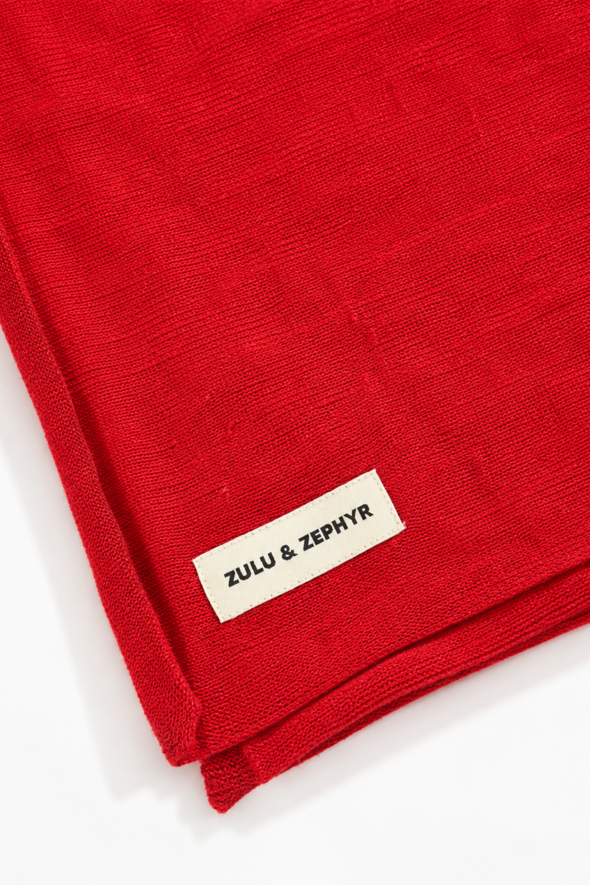 Linen Cotton Sarong - Cherry Red
