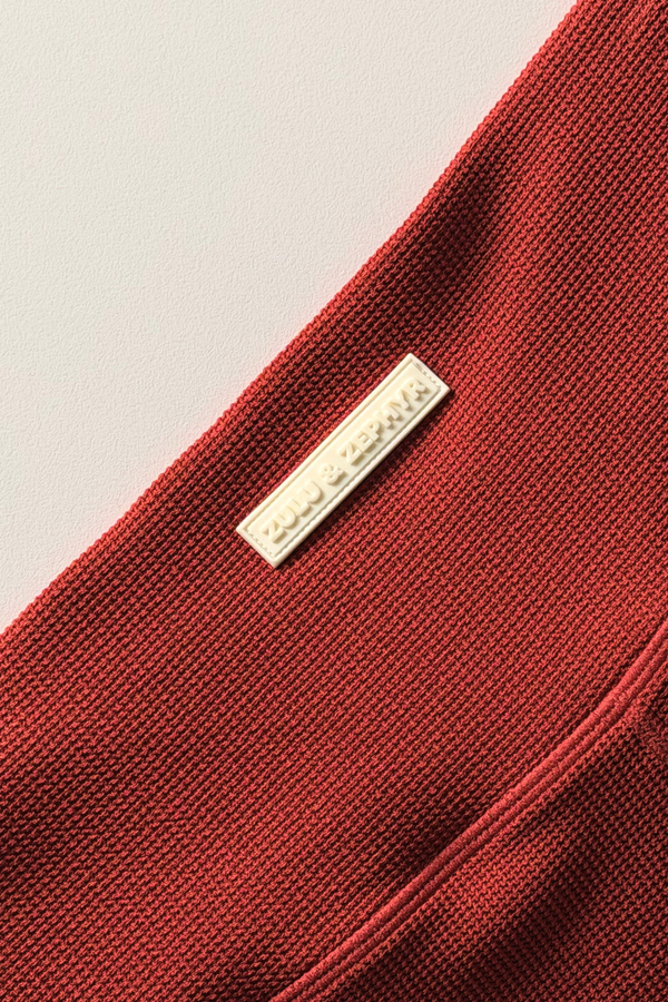 4 Inch Bike Short - Red Waffle