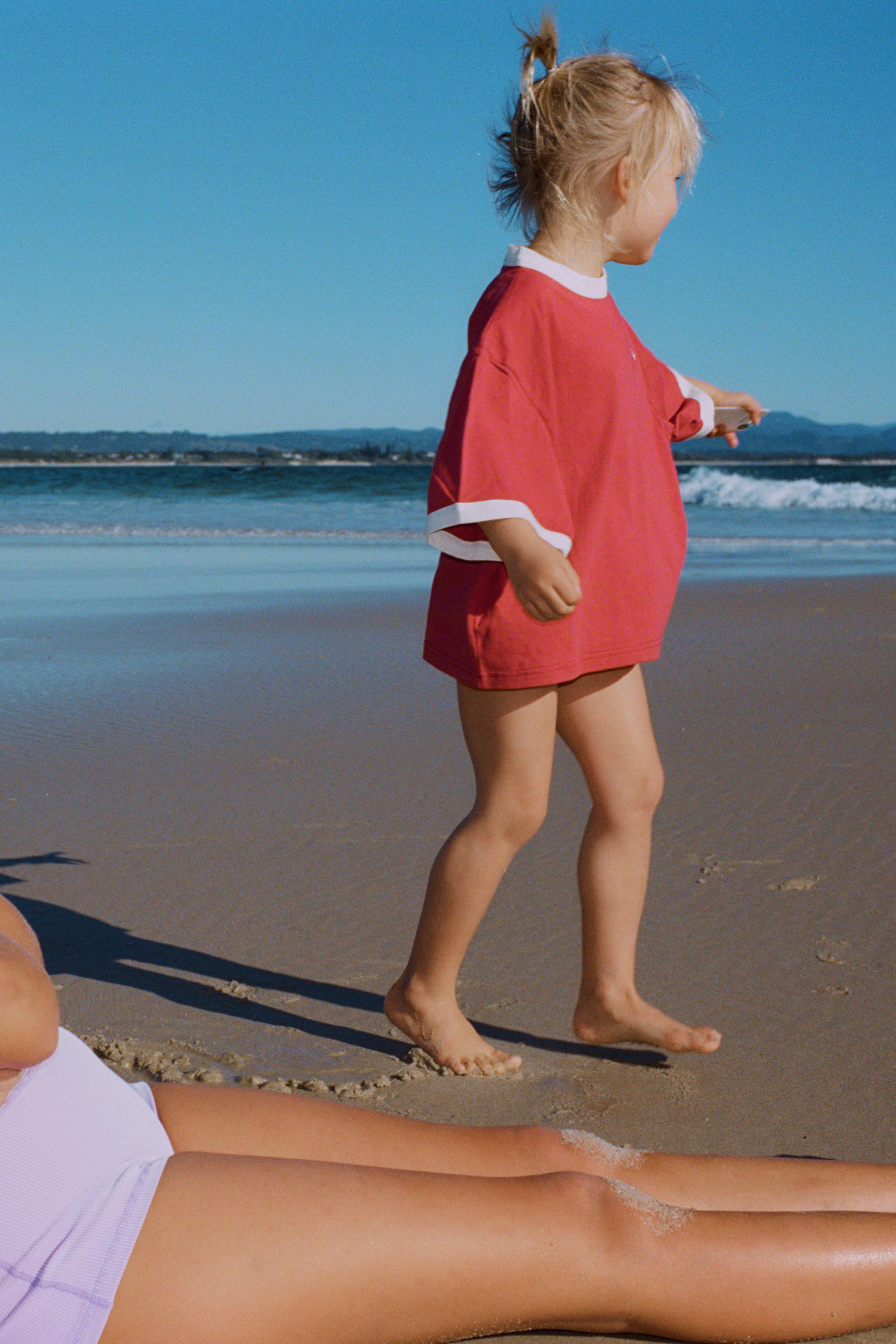 Mini Oversized T Shirt - Clay Red