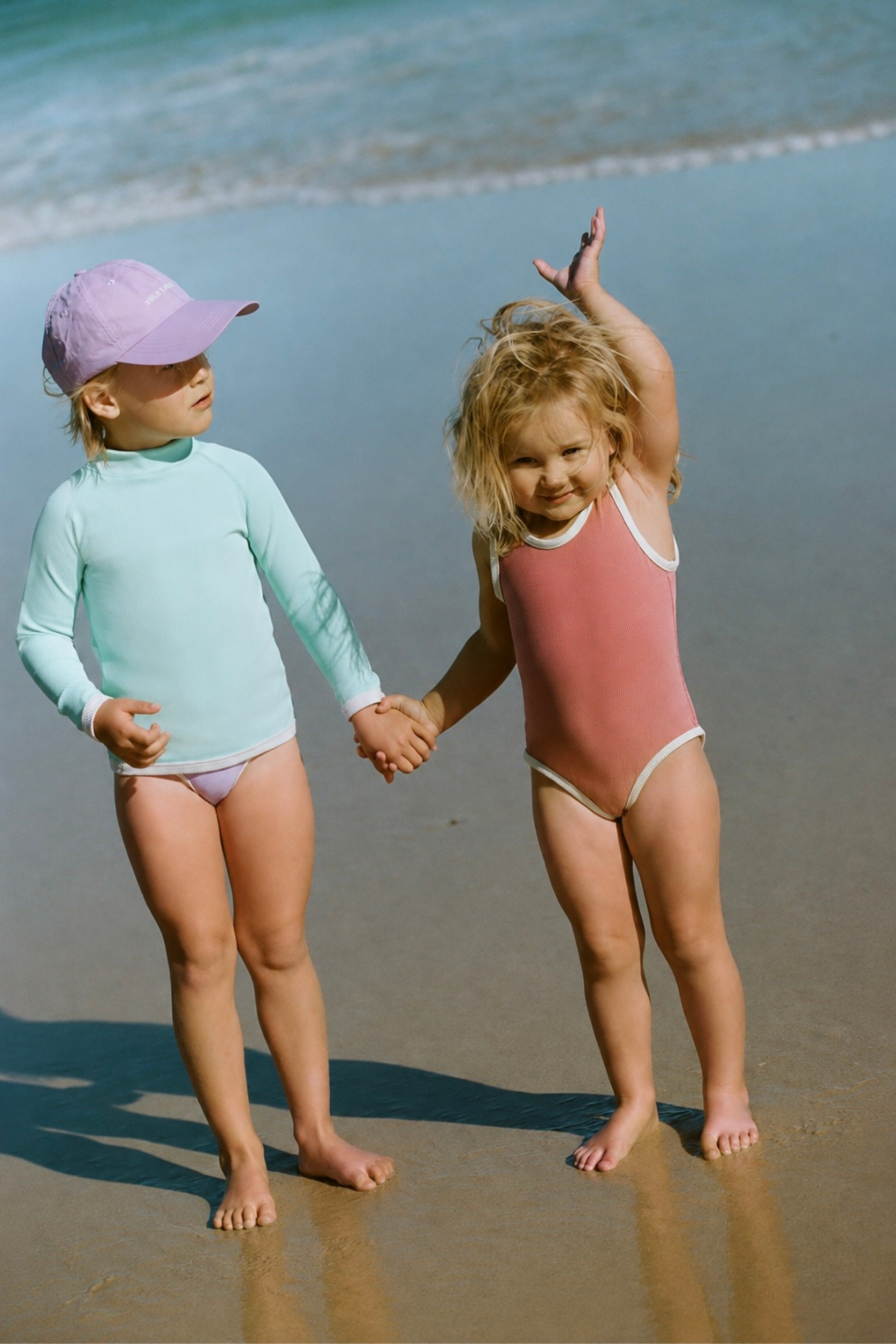 Mini Stripe Scoop One Piece - Clay Red