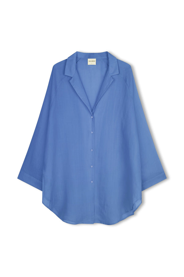 Signature Ramie Shirt - Sky