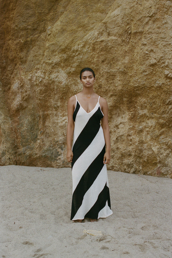 Charcoal Stripe Knit Dress – Zulu & Zephyr