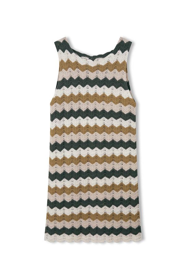 Chevron Cotton Crochet Dress