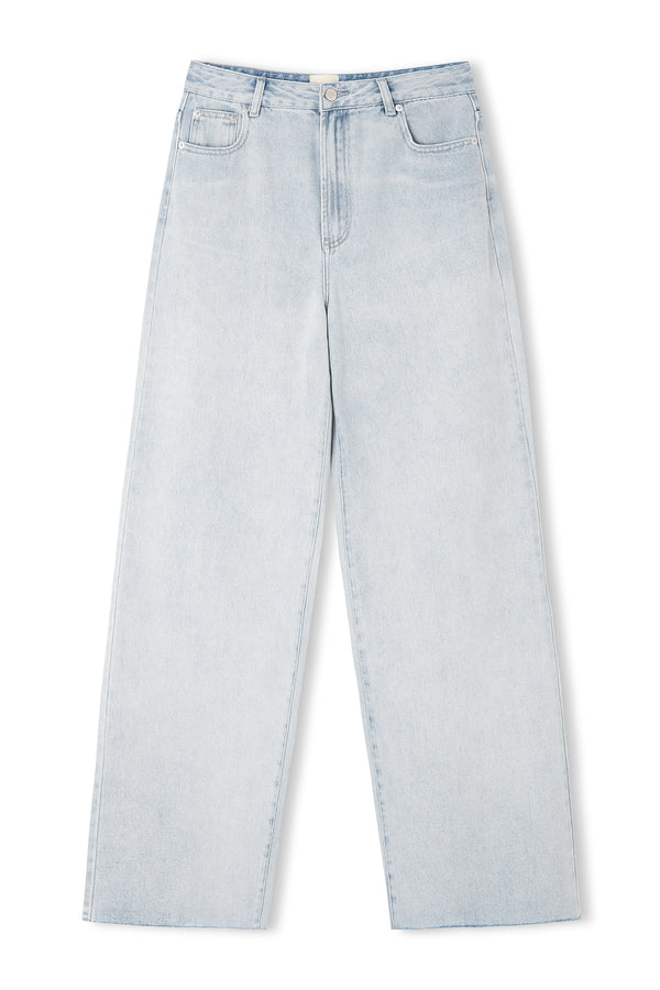 Signature Denim Relaxed Straight Jean - Washed Blue