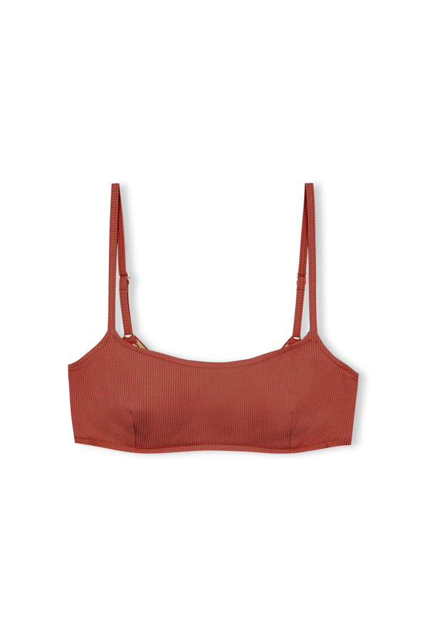 Signature Bralette Top - Earth Red