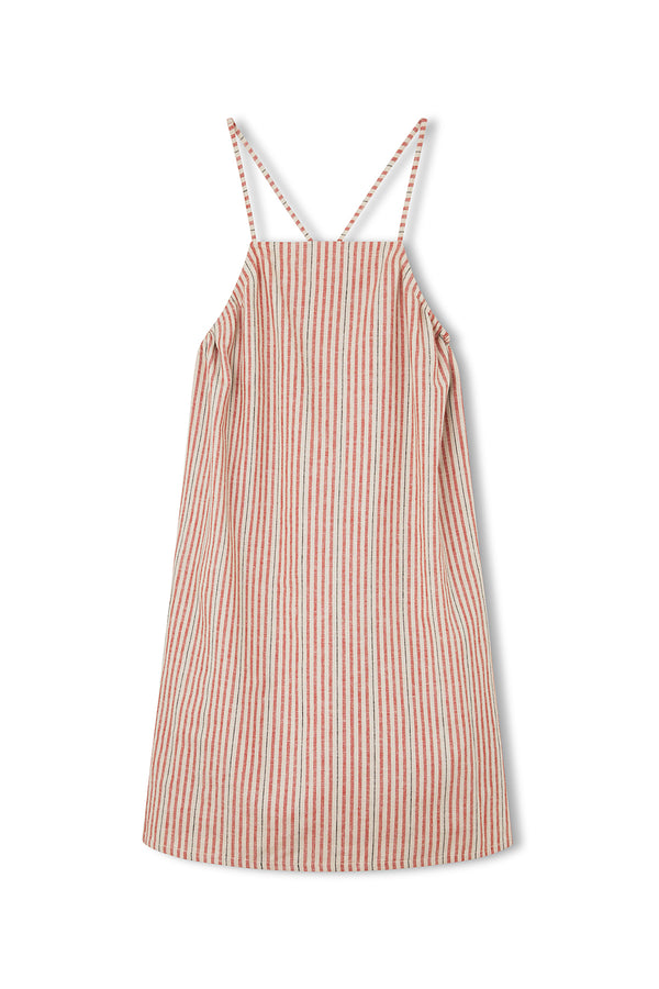 Chilli Stripe Hemp Blend Mini Dress