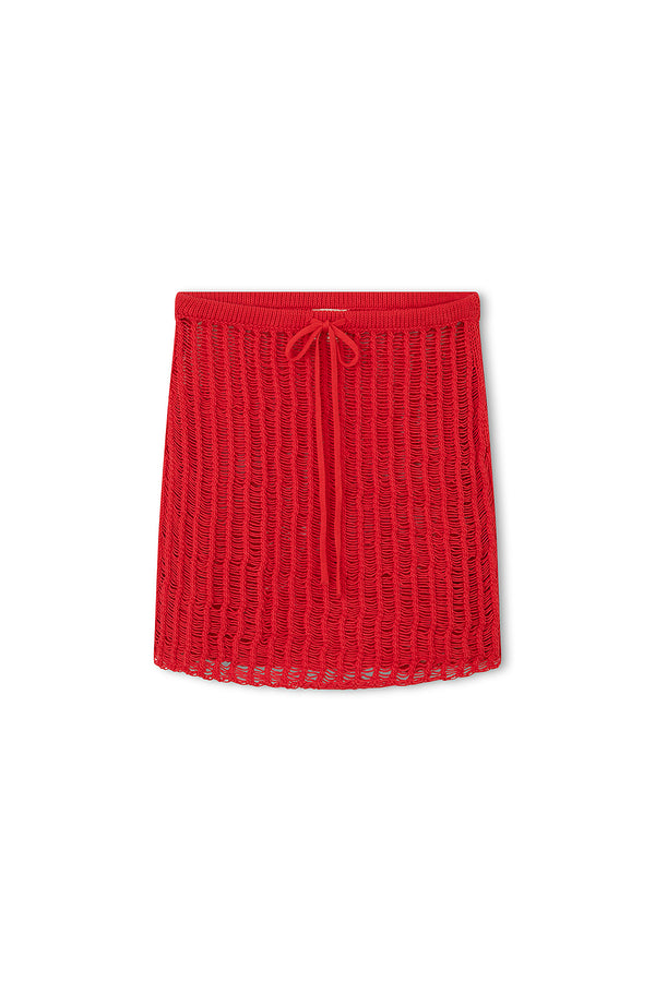 Chilli Cotton Crochet Skirt
