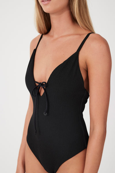 Black Textured One Piece – Zulu & Zephyr