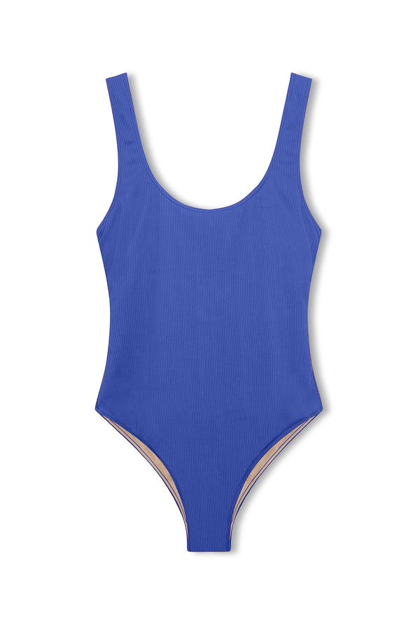 Signature Scooped Back One Piece - Deep Blue