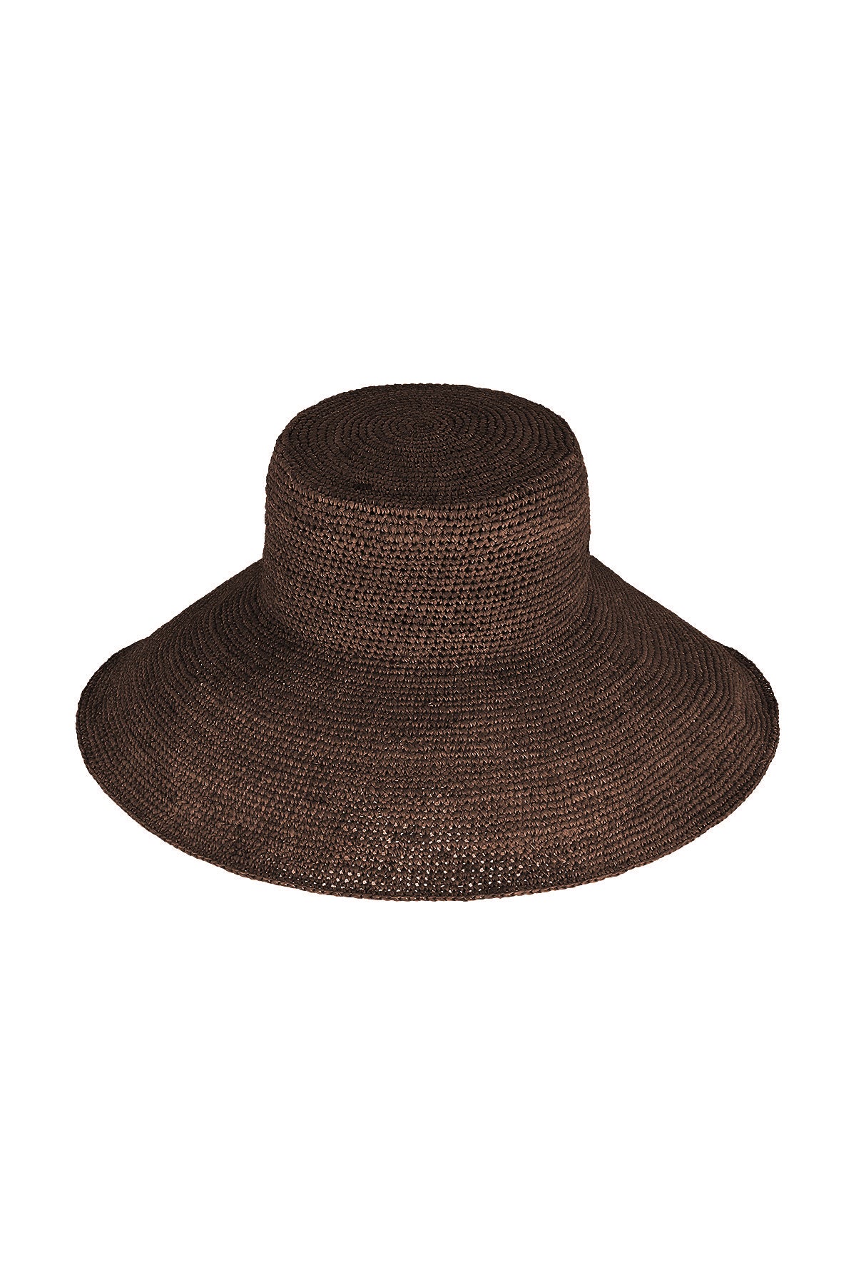 Raffia Wide Brim Hat - Walnut – Zulu & Zephyr