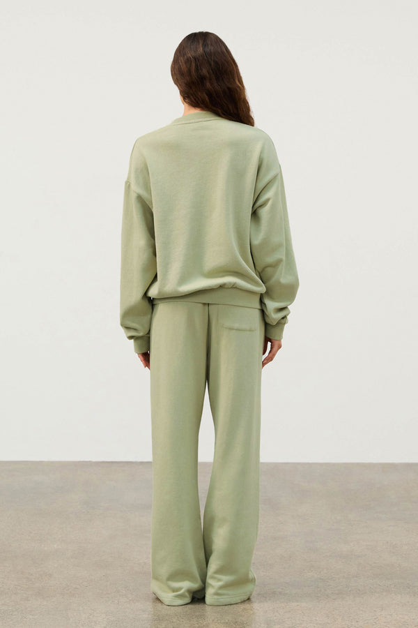 Fleece Sport Sweat Shirt - Eucalyptus