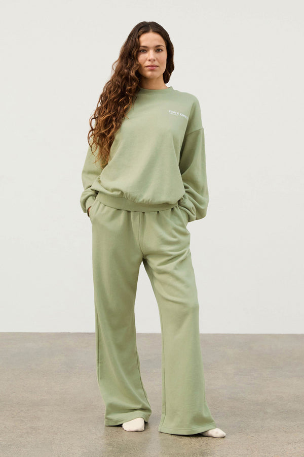 Fleece Sport Sweat Shirt - Eucalyptus