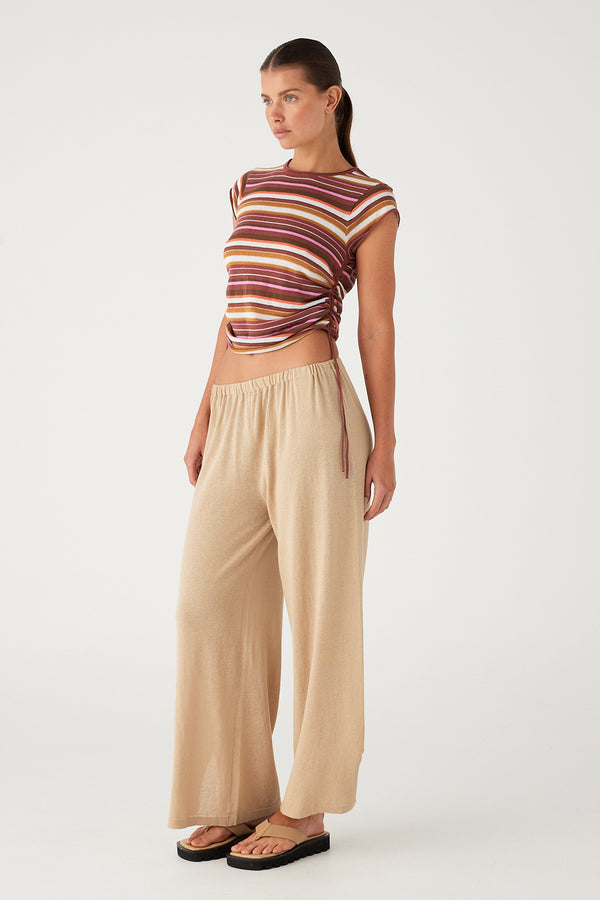 Relaxed Knit Pant - Natural