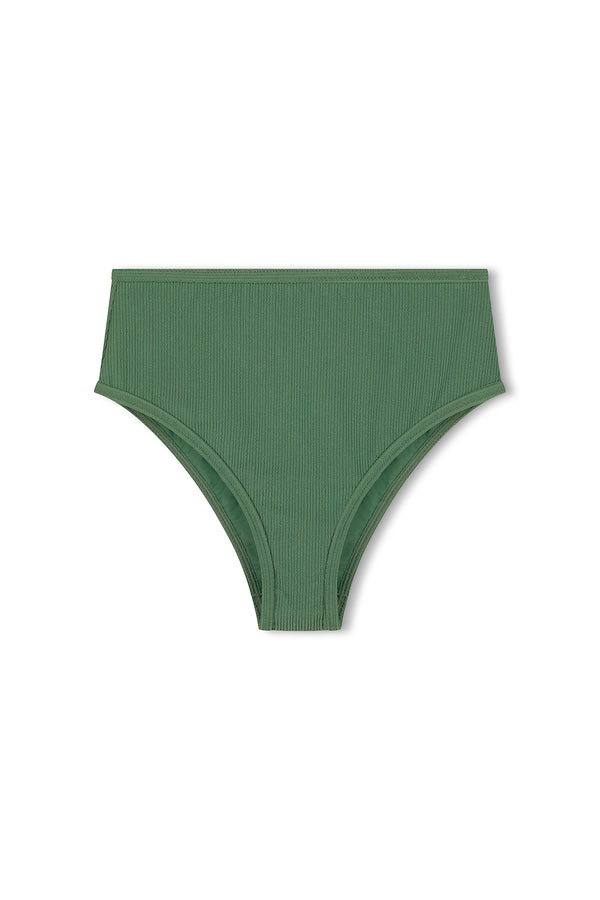 Emerald Textured Waisted Full Brief
