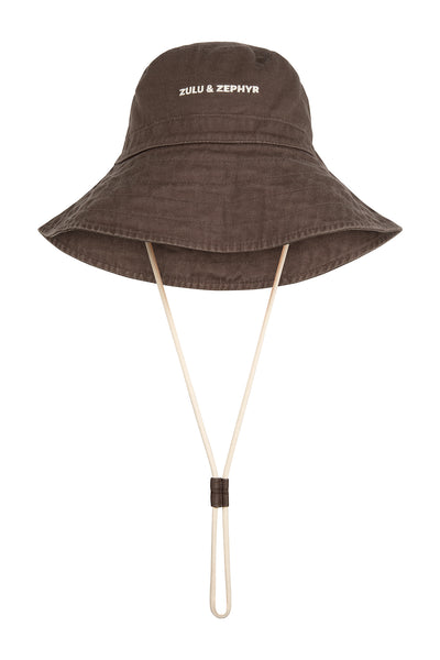 ZZ Logo Bucket Hat - Cocoa