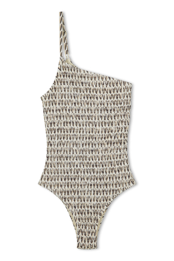 Pecan Asymmetric One Piece