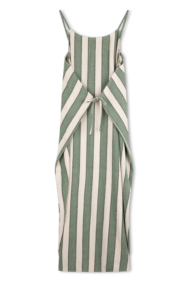 Eucalyptus Stripe Organic Cotton Dress