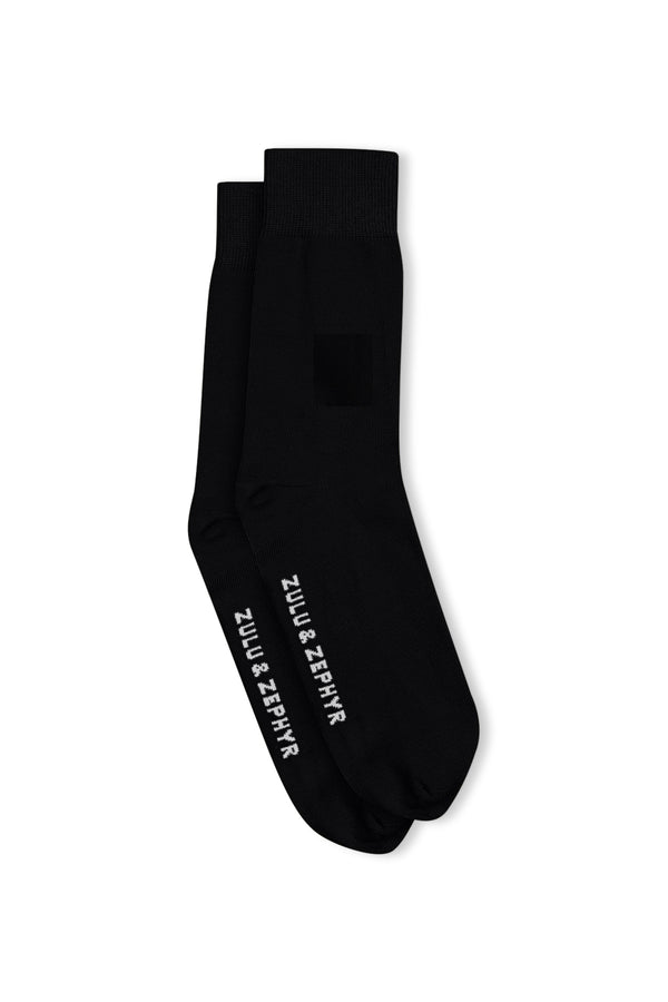 Zulu & Zephyr Logo Socks - Black