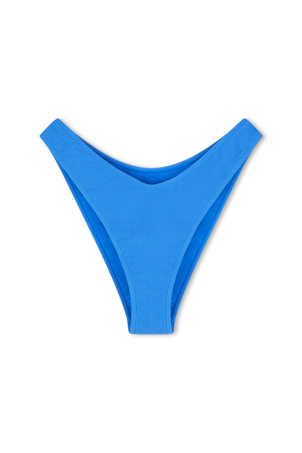 Ocean Blue Textured Curve Brief