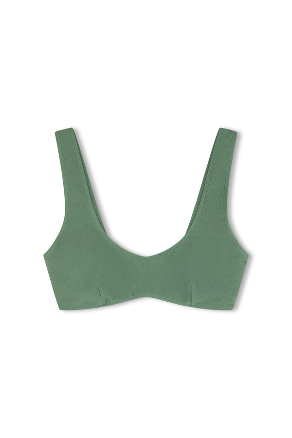 Eucalyptus Textured Crop Bralette