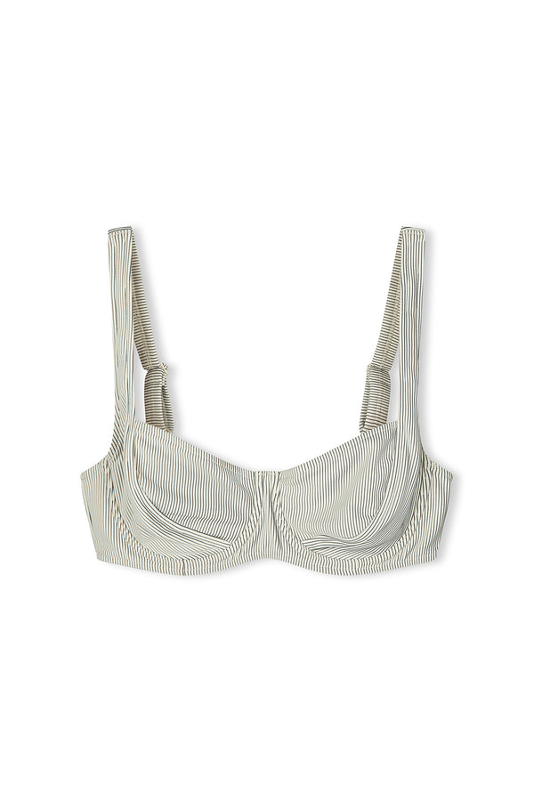 Signature Stripe Bra Cup - Coconut