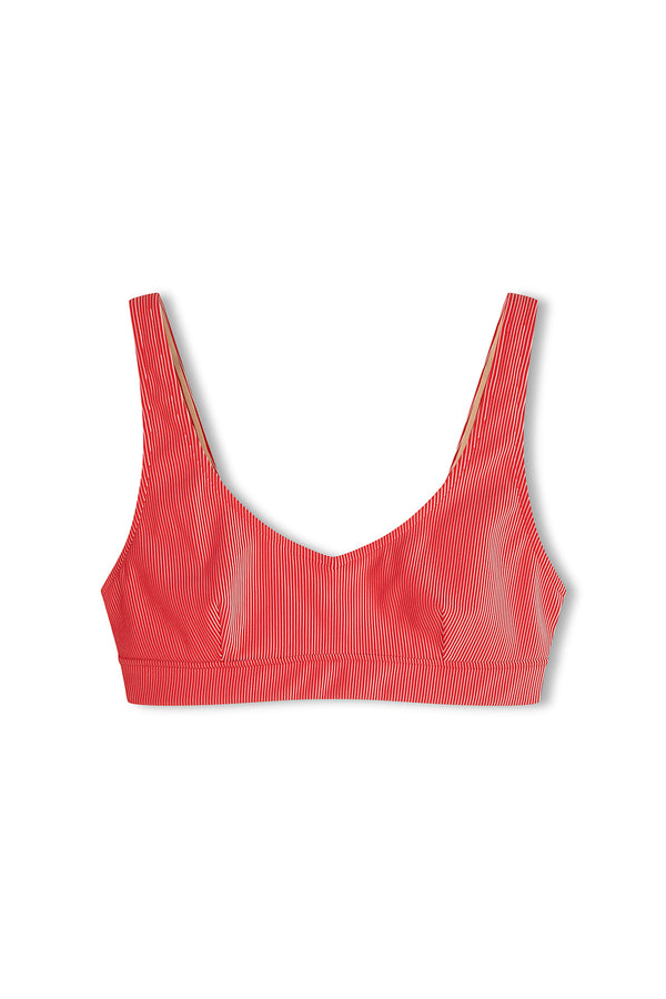 Signature Stripe Waistband Bralette Top Chilli Red Zulu Zephyr