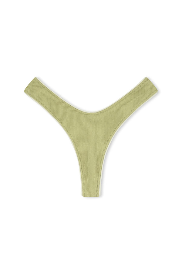 Textured Thong Brief - Aloe