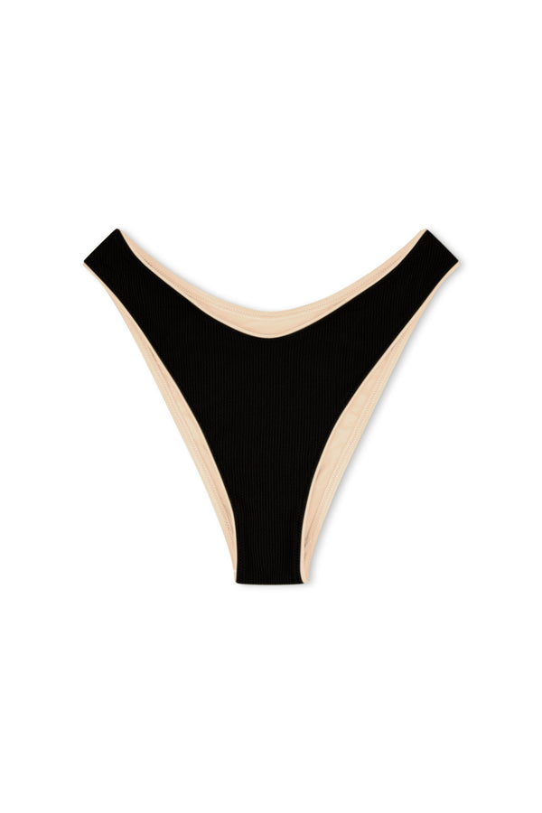 Textured Curve Brief - Black