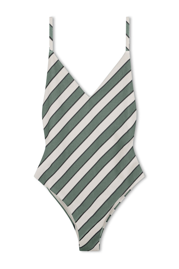 Eucalyptus Stripe Textured One Piece