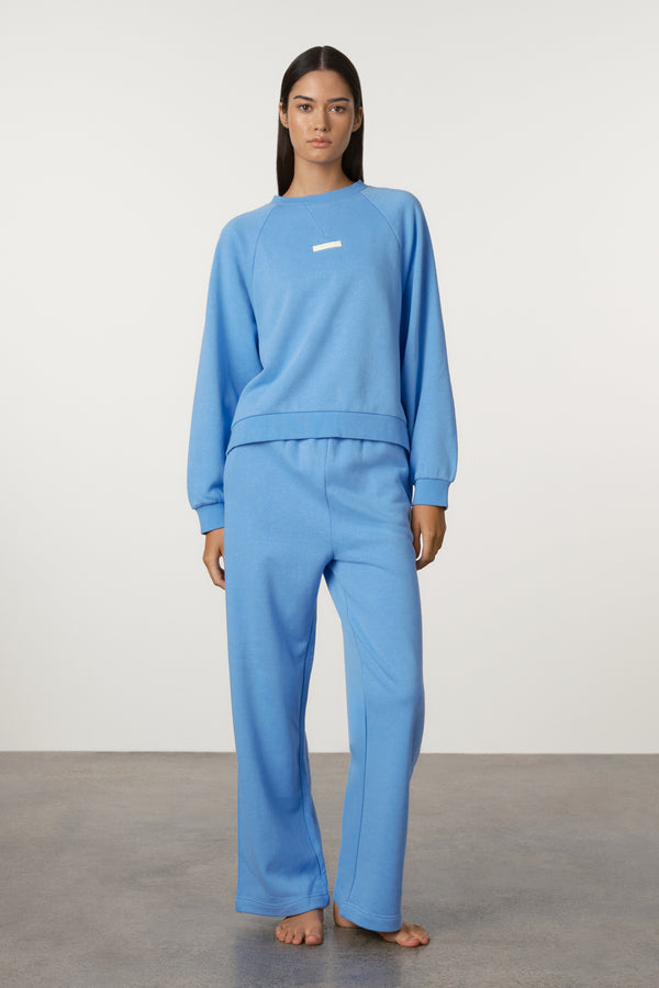 Raglan Sport Sweatshirt - Ocean Blue